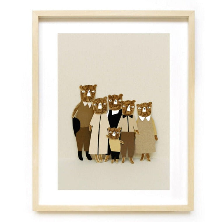 Ted & Tone The Bears poster op A3 formaat. Leuk voor de kinderkamer.