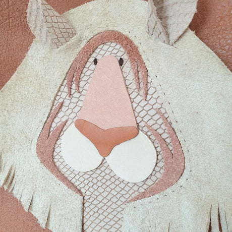 Leren muurhanger met tijgerkop Atelier Ovive