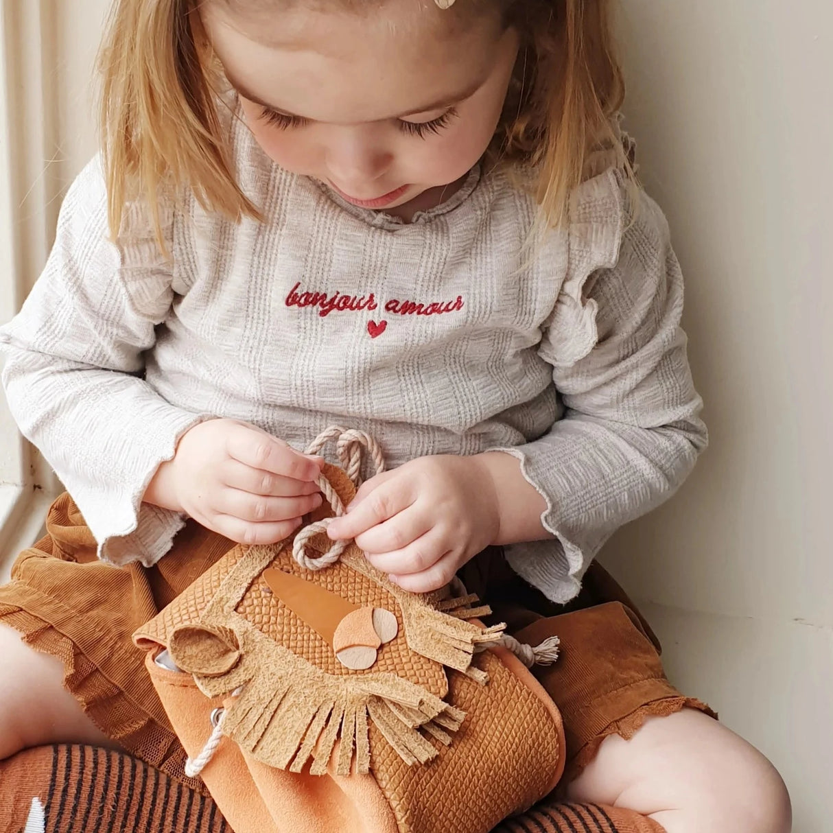 atelier ovive duurzame leeuw tas voor kinderen
