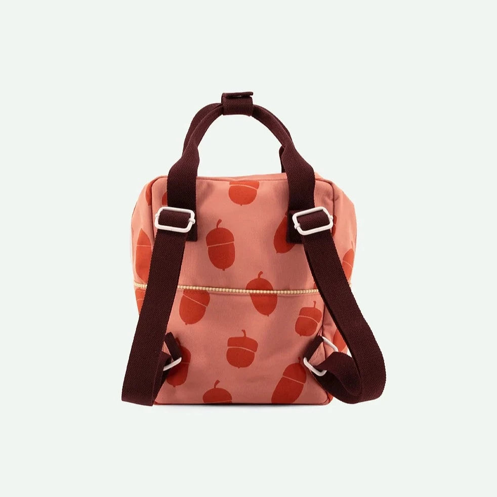 Sticky Lemon envelope collection - special edition acorn. Roze en rode kinder rugzak